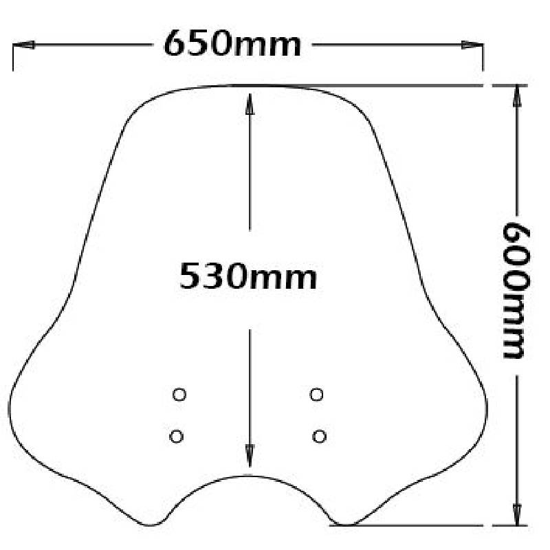 Parabrisas maxi transparente MOTOGUZZI v7 stone e5 21